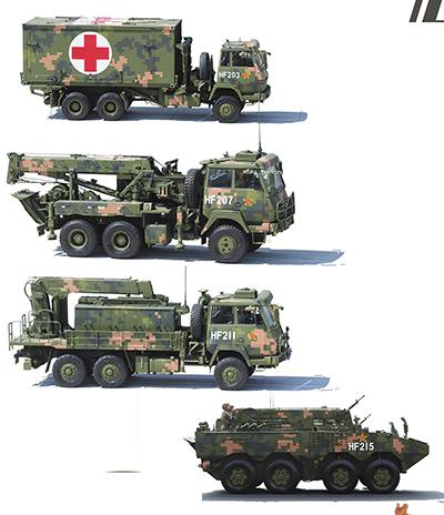 抢修抢救方队抢修尖兵显威战场