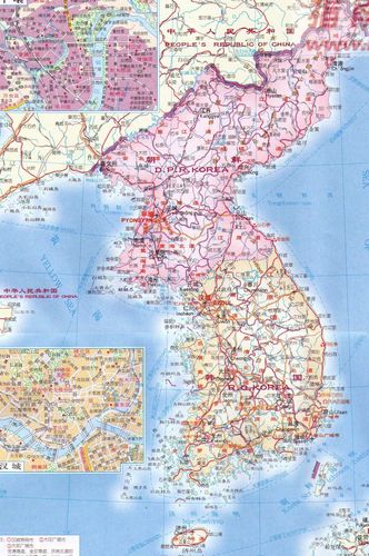 想知道: 中国韩国地图中文版在哪?