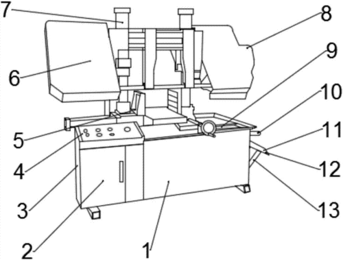 cn206550744u_一种清屑装置及钢筋直螺纹切头加工锯床失效