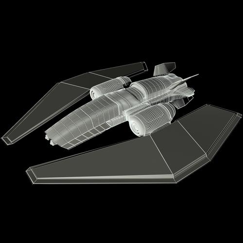 sr-5星际战斗机3d模型