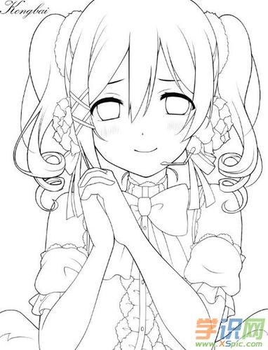 卡通人物画女生图片大全_卡通人物画可爱女生图片大全