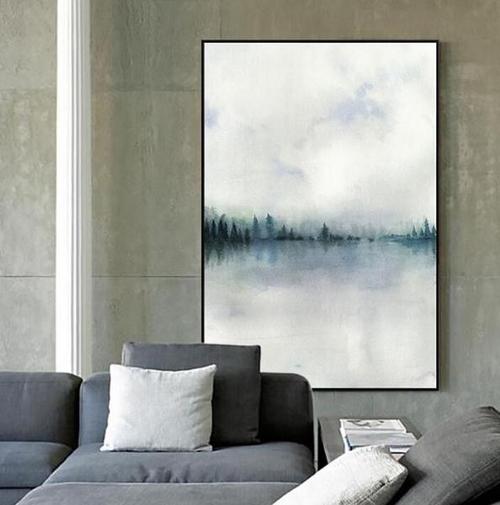 现代简约抽象画巨幅大幅手绘油画定制客厅沙发背景装饰画玄关挂画