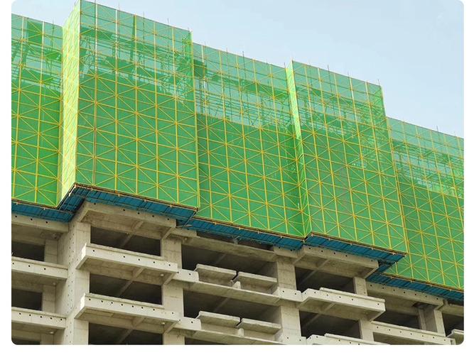 建筑工地爬架网 脚手架镀锌冲孔网 防坠钢板网片 米字圆孔爬架网