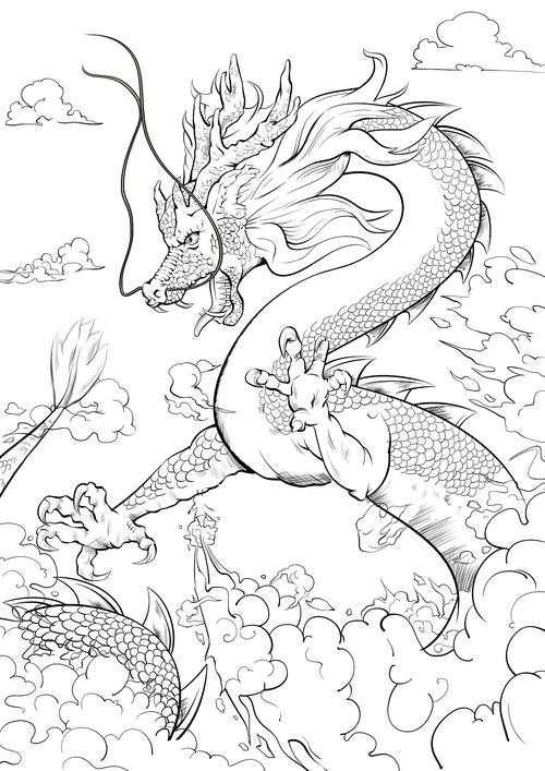 一幅龙画的过程图 - 原创作品 - 站酷(zcool)