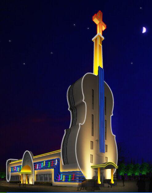 盐步小提琴教堂旅游景点攻略图