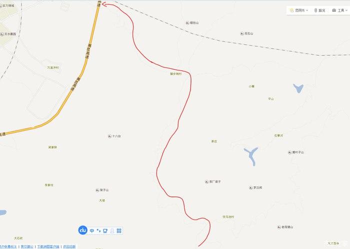 昆明市郊梁王山探路