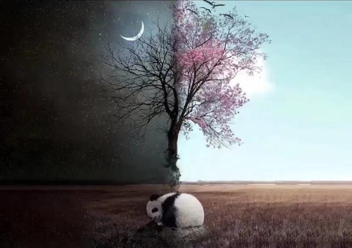 一半黑夜一半白日