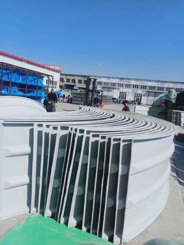 玻璃钢污水池盖板 拱形集气罩 密封罩棚 水池防雨罩 厂家定制