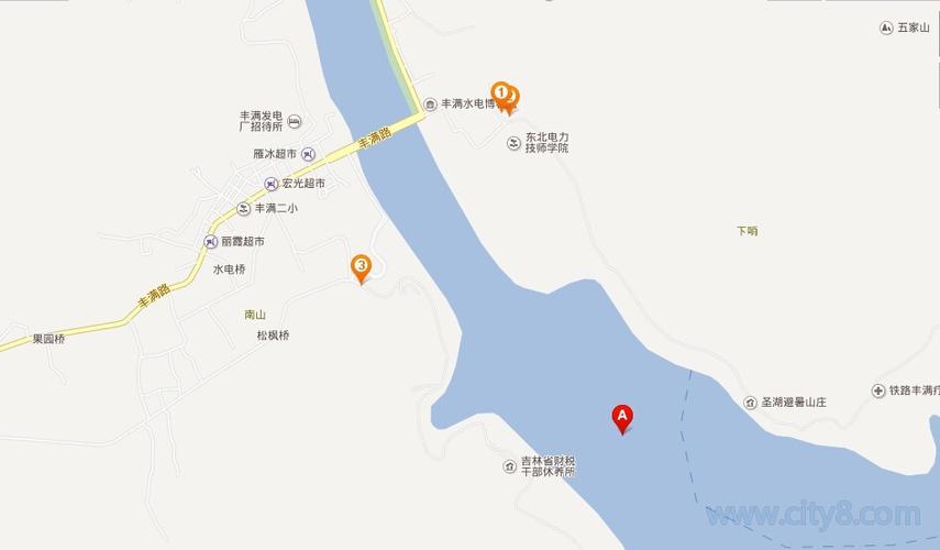 松花湖地图高清版大地图