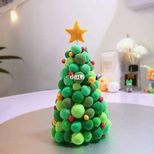 超轻粘土 圣诞树(可以亮灯哦)_圣诞树_粘土_长沙自由行热门攻略_我的