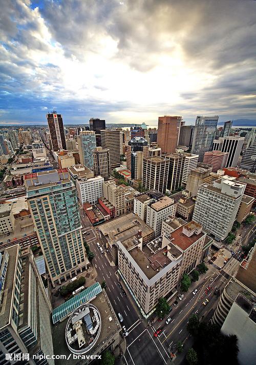 俯瞰城市中心图片