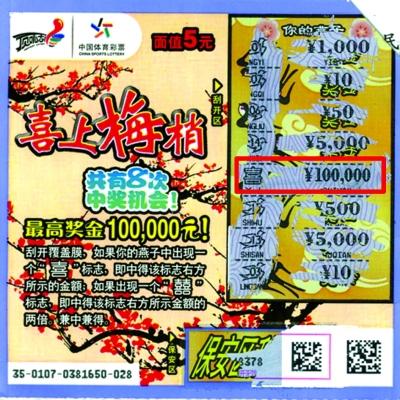 2011顶呱刮十大精彩中奖 中百万俩好友均分(图)