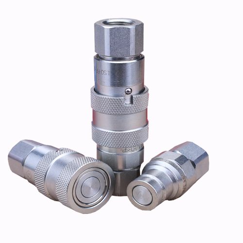 kzf304不锈钢快速接头液压开闭式高压油管快接头耐高温腐蚀自锁式