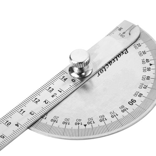 角度尺手用 量角尺 180度钢角 简易量角器双臂量角器250mm