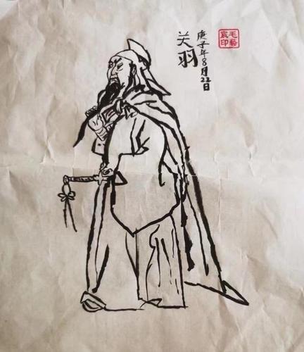 威风的关羽,仙气飘飘的诸葛亮……杭州江南实验学校这个男生画遍四大