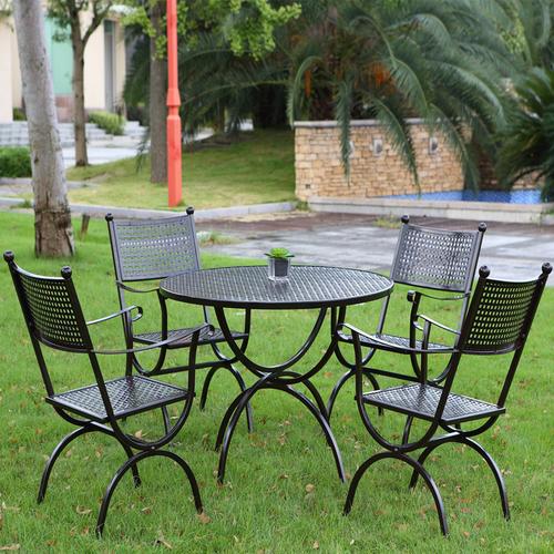 铸铝桌椅斯巴达欧式户外桌椅庭院别墅餐桌椅阳台花园室外家具