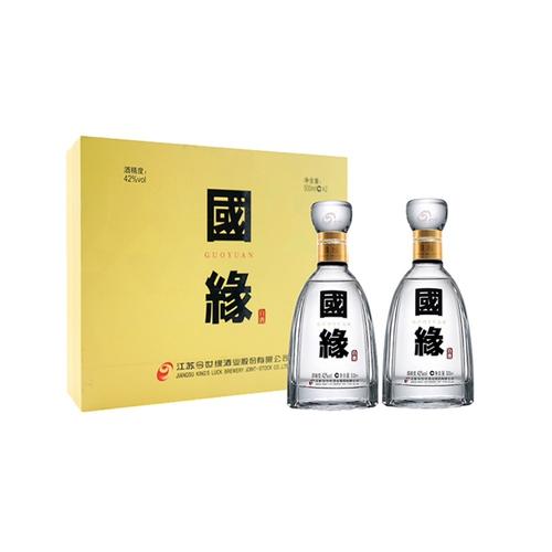 年货今世缘42度四开国缘礼盒500ml*2瓶商务赠礼白酒