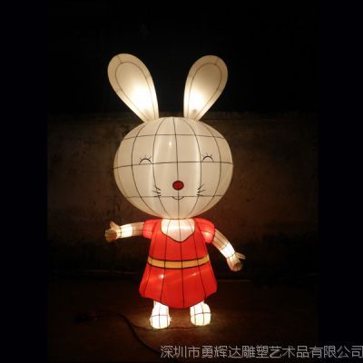 中秋节花灯制作 酒店正门中秋节装饰 户外中秋节花灯 中秋节布置