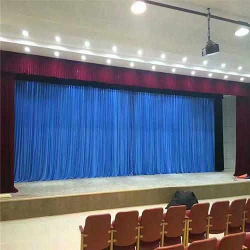 北京幕布定做舞台幕布定做电动幕布会议室背景墙布礼堂阻燃幕布
