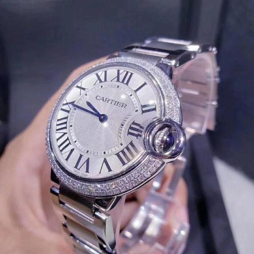 卡地亚蓝气球系列后镶钻石英腕表