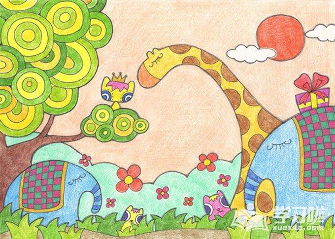 四年级小学生8开纸画画图片欣赏