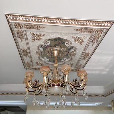 欧式灯池吊顶 建材仿石膏吊顶装饰材料装修材料吊顶 顶棚装饰灯盘
