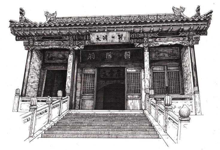 西晋祠|插画|绘本|一鸿 - 原创作品 - 站酷 (zcool)