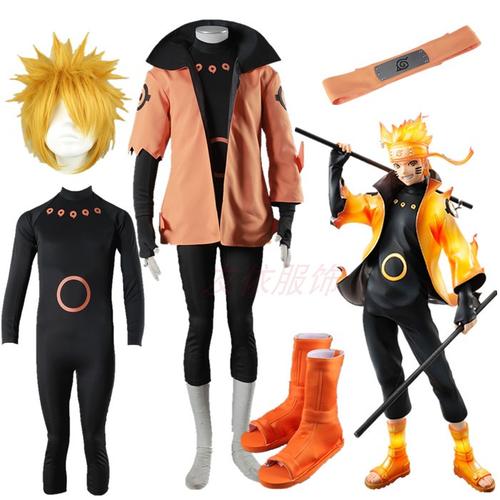 cos服男全套_动漫cosplay服饰火影忍者旋涡鸣人装14代六道仙人装男装