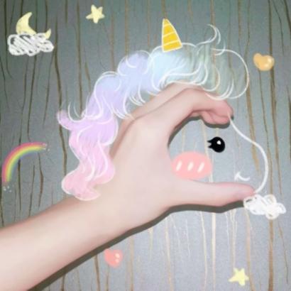 手绘独角兽情侣头像高清创意的独角兽情侣头像图片