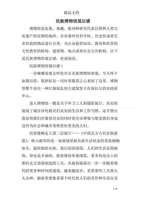 民族博物馆观后感.doc
