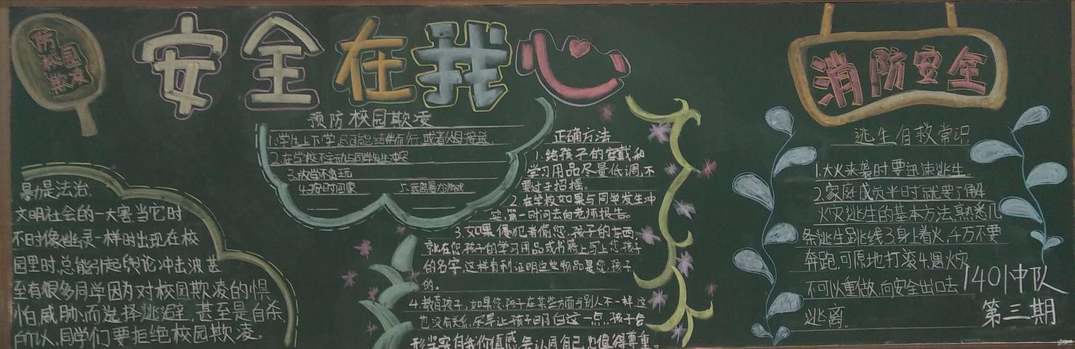 安全教育主题黑板报