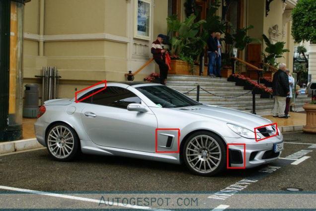 recognizing cars: mercedes-benz slk 55 amg