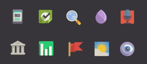 扁平化风格图标临摹(四)