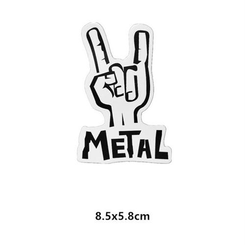 重金属摇滚 旅行李拉杆皮箱贴纸防水黑白吉他滑板机车