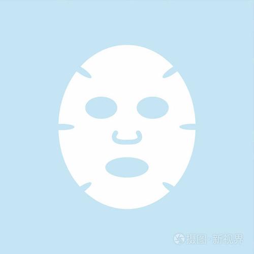 面膜平面设计图标.医学,美容和医疗保健.向量