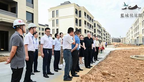 高安市市委市政府相关领导,蓝城集团董事长宋卫平,蓝城集团副总裁袁鸢