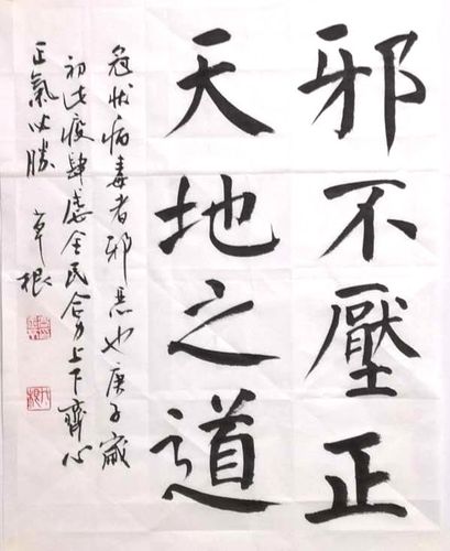 高玉亭副院长书法:邪不压正 天地之道