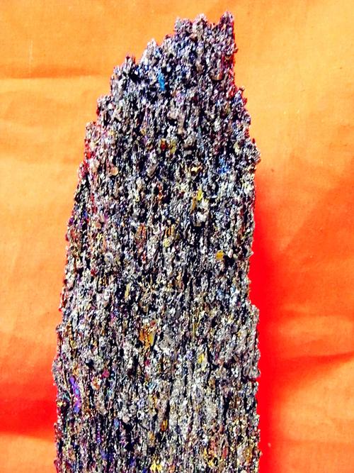 观赏石】稀有七彩火山石 原石摆件 矿物晶体天然奇石黄金石珍藏2