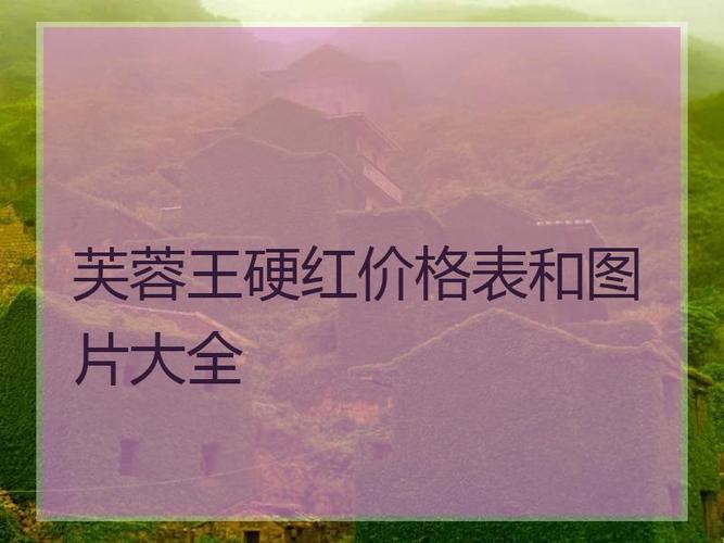 芙蓉王硬红价格表和图片大全_芙蓉王27品种