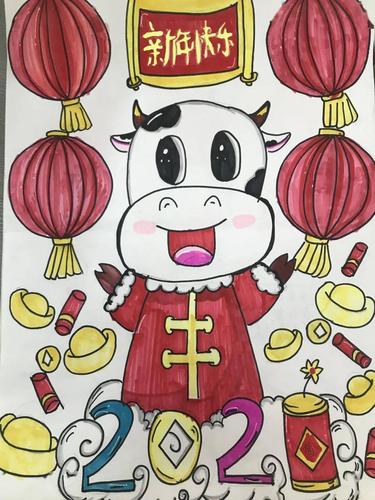 劳动创意|年画制作添喜气更添牛气