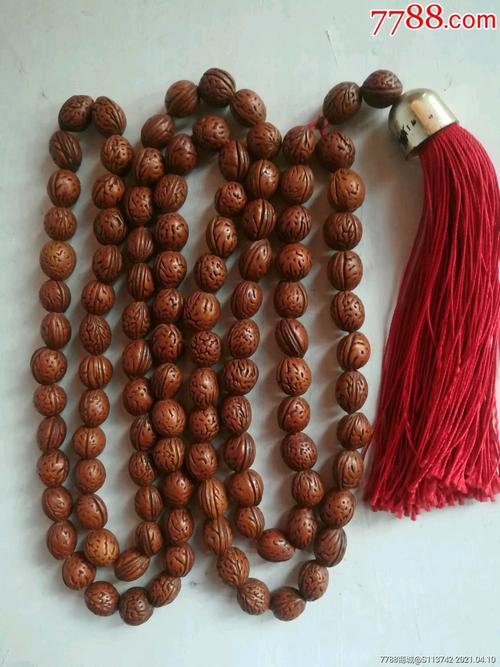 野生桃核1mmx108颗原核佛珠1盘_核桃雕_第2张_7788核雕收藏