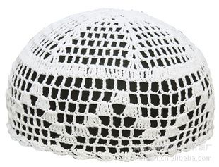 男士针织帽穆斯林针织手钩帽