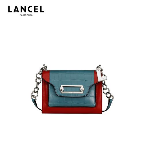 lancel兰姿中号单肩斜挎包女士clic系列a102931etu女士包袋