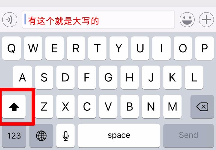 苹果手机打字键盘怎么变成小写字母,原来是大写的,想弄成小写,比如i健