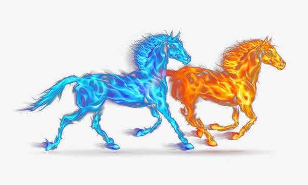 关键词 : 火焰,红色,蓝色火焰,火花,火光,火焰马