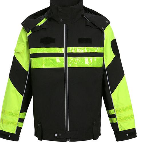 购客交通巡查安全救援高速摩托车机车铁骑骑行服龙虾服反光透气防水男