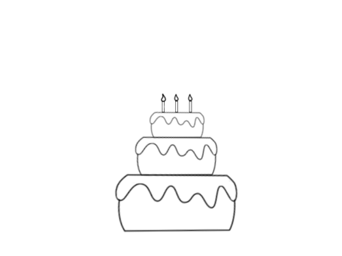 生日快乐简笔画图片