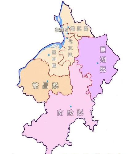 安徽芜湖市行政区划 南陵县地图
