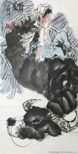 【姚有多】中美协会员,手绘四尺整张人物画2