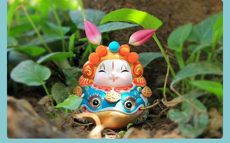 兔爷盲盒非遗好运兔儿爷摆件生日中秋节礼物兔爷手办